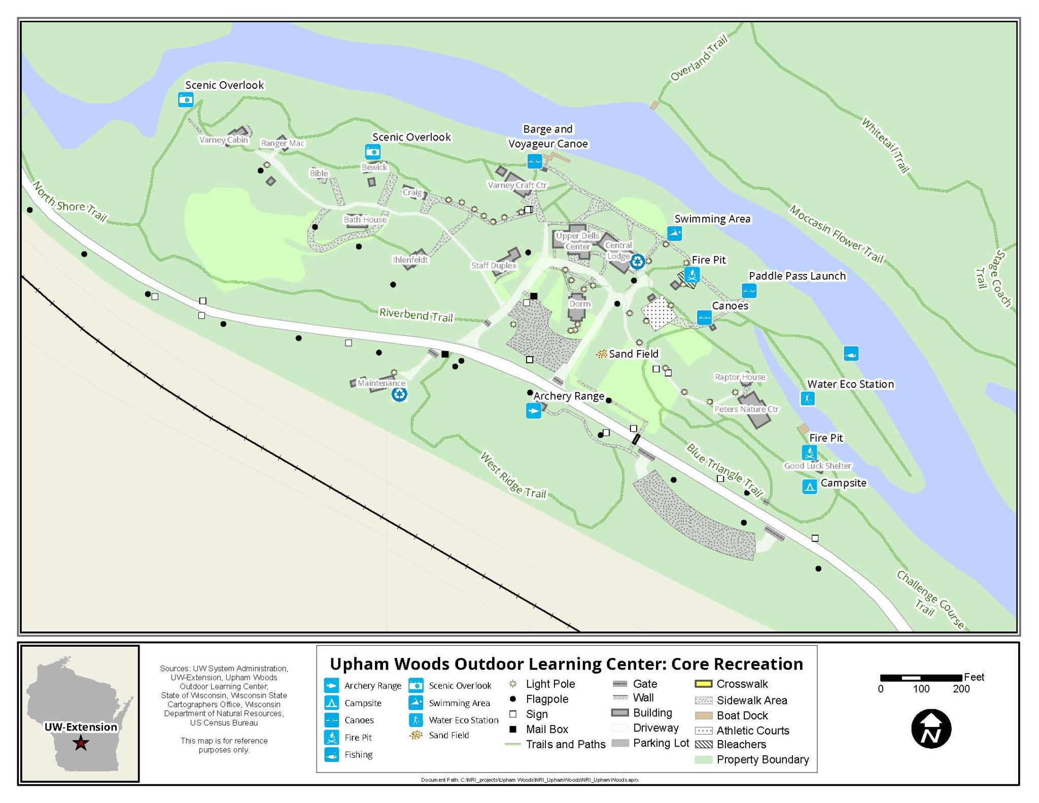 Upham Woods Campus Map